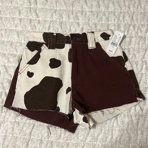 Pacsun Shorts Cow Print